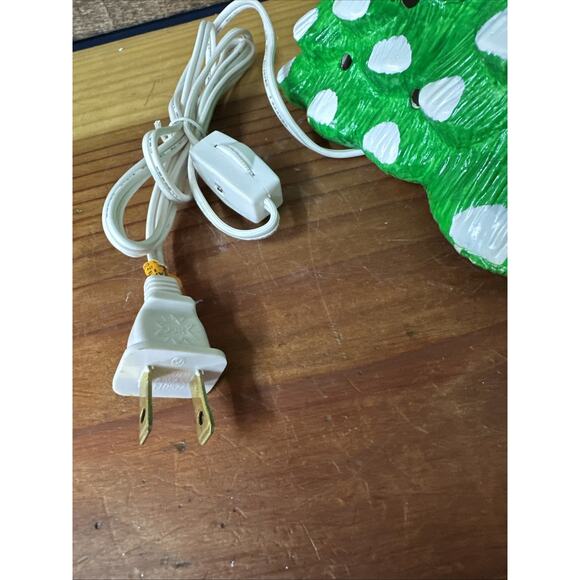 Vintage Ceramic Christmas Double Tree Snow Lighted Christmas Giant - Picture 6 of 7